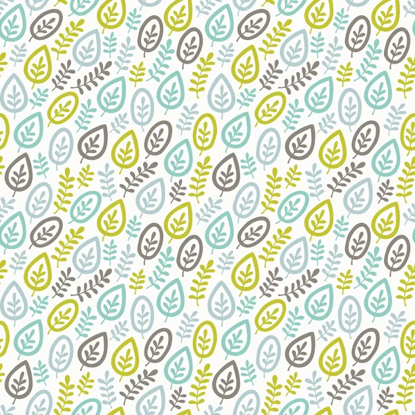 Seamless stylish pattern with leaves — Stock Vector