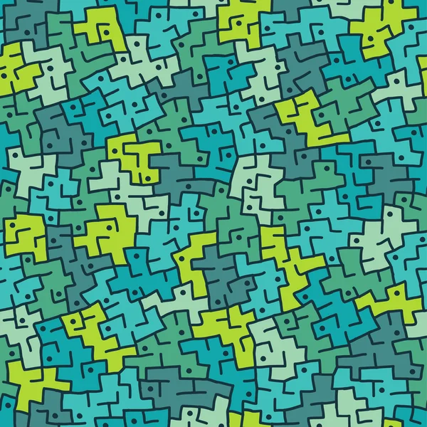シームレスな抽象的なパターン青の色にします。ベクトル イラスト — ストックベクタ