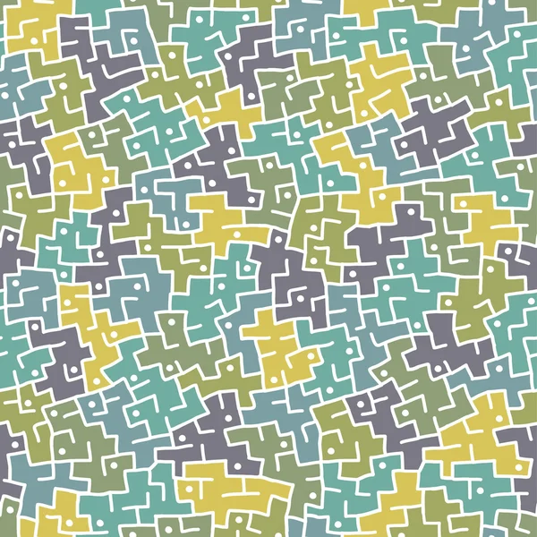 Nahtlose abstrakte handgezeichnete Muster in hellen Farben. Vektorillustration — Stockvektor