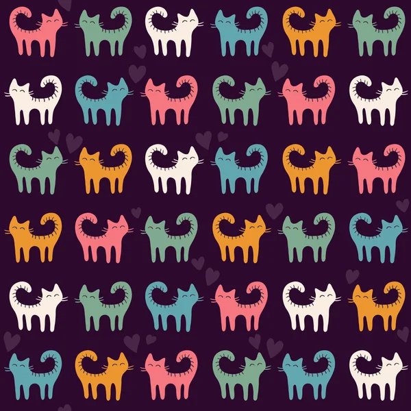 Cats pattern — Stock Vector