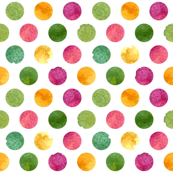 Watercolor circles pattern — Stock Vector