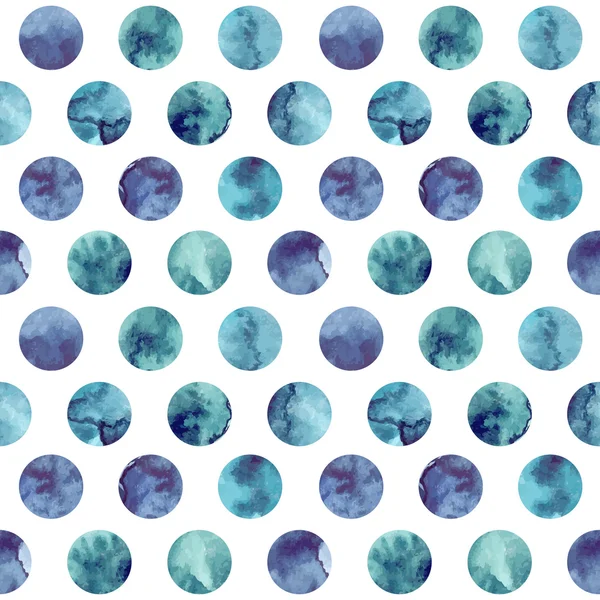 Watercolor circles pattern — Stock Vector