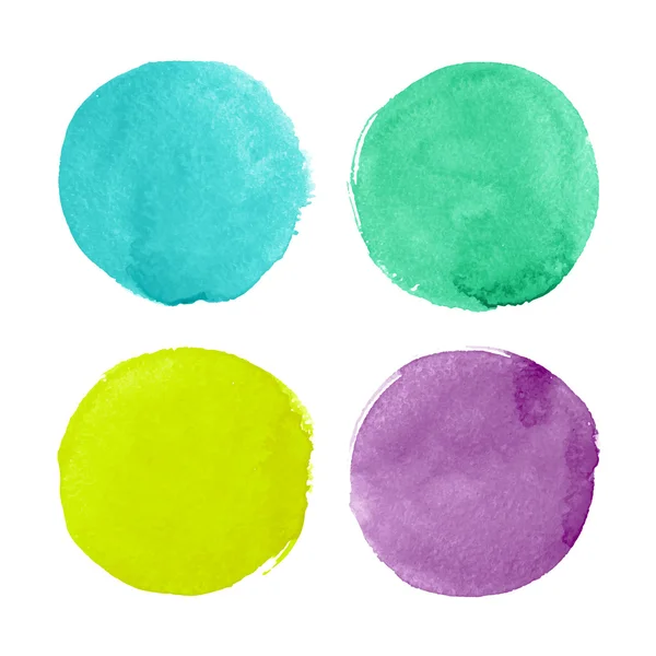 Aquarel cirkels — Stockvector