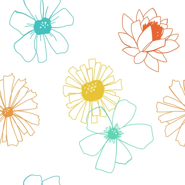 Patrón floral — Vector de stock