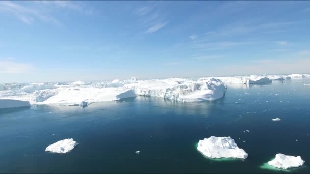 Ambiente dell'oceano Antartico. Ghiaccio Artico Natura Paesaggio del riscaldamento globale e dei cambiamenti climatici — Video Stock