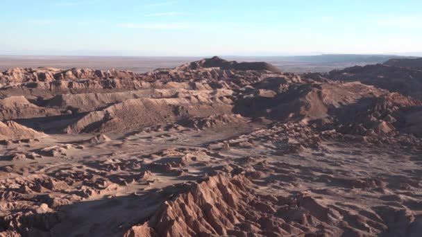 Martian landscapes of the Atacama Desert. Chile. — Stock Video