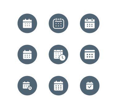 Takvim Tarihi vektör web simgesi. Arayüz, evet