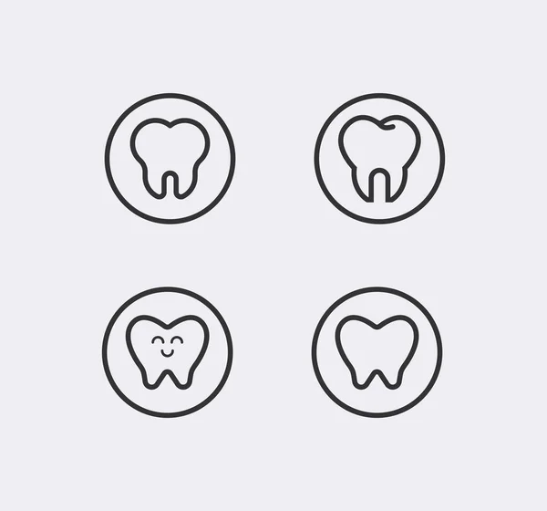 Diş Sağlığı Kliniği Diş Ikonu Diş Kliniği — Stok Vektör