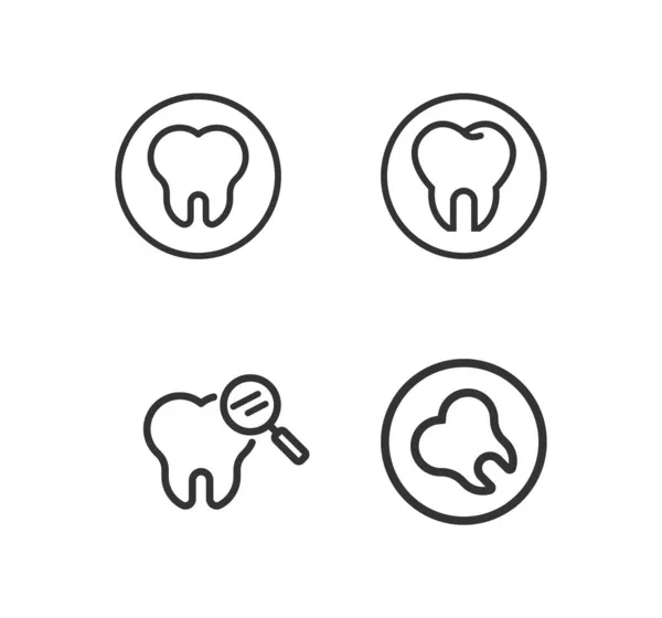 Diş Sağlığı Kliniği Diş Ikonu Diş Kliniği — Stok Vektör