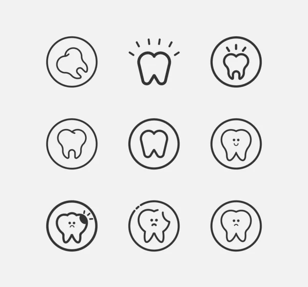 Clínica Dental Icono Dental Clínica Dental — Archivo Imágenes Vectoriales