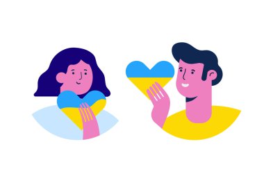 Ukrayna vektör illüstrasyonu için dua et