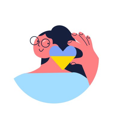 Ukrayna vektör illüstrasyonu için dua et