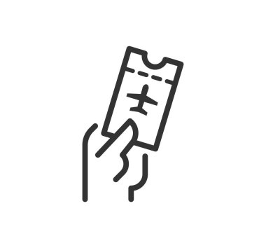 Avia Bilet vektör simgesi seti.