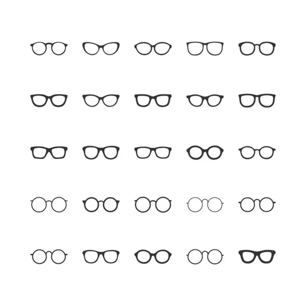 Brýle Znázornění Linie Tvaru Brýlí — Stockový vektor
