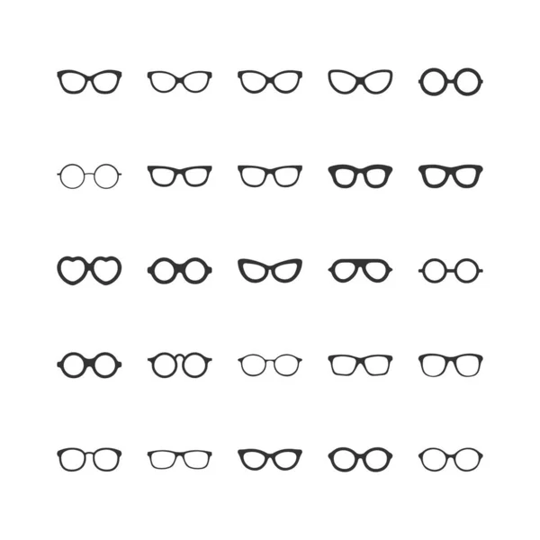 Gözlükler Gözlükler Şekil Çizgisi Çizimi — Stok Vektör