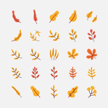 Sarı Ağaç Yaprağı Çizimi. Sonbahar, sonbahar