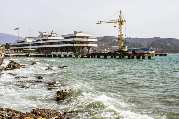 Port of Sukhum, Abkhazia — Stock Photo, Image