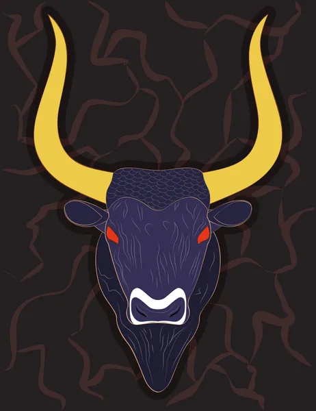 Κεφάλι του Μινωικού ταύρου — Διανυσματικό Αρχείο
