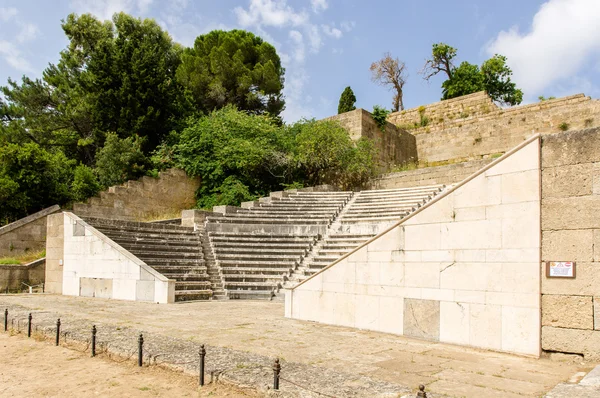 Amphithéâtre de l'Acropole à Rhodes — Photo