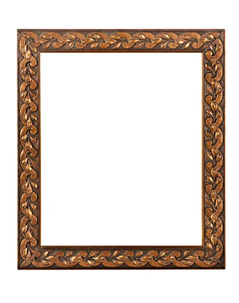 Antique copper colored picture frame — Stock Photo, Image