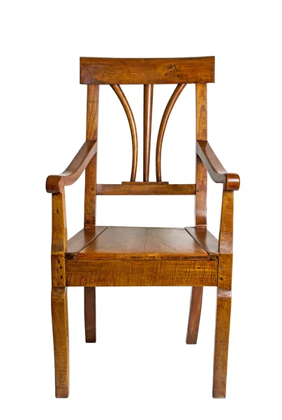 Fauteuil antique en bois de cerisier de l'époque Biedermeier — Photo