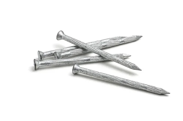 Galvanized steel nails — Stock Photo, Image