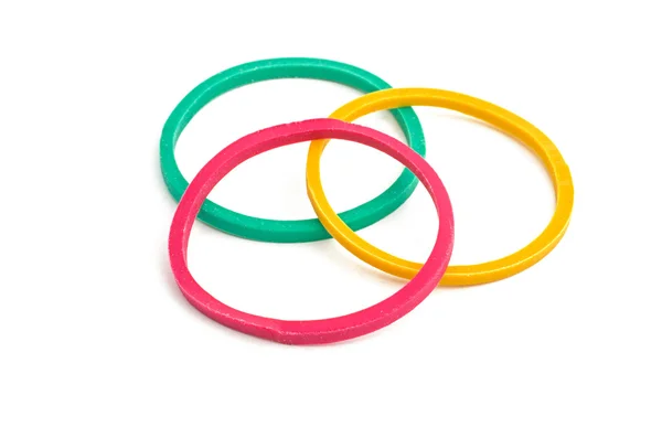 Three rubber bands — Stock Photo, Image