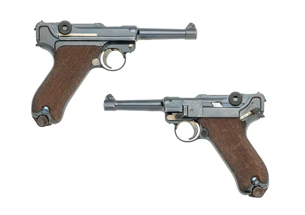 Tysk pistolmodell 1908 – stockfoto