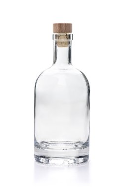 empy liquor bottle on a white background clipart