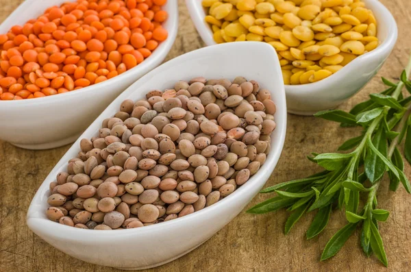 ボウルで豆の種類 — ストック写真