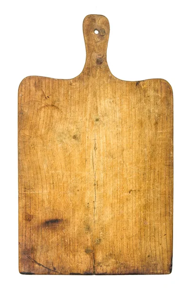 Old rustic wooden kitchen board — Stock Photo, Image