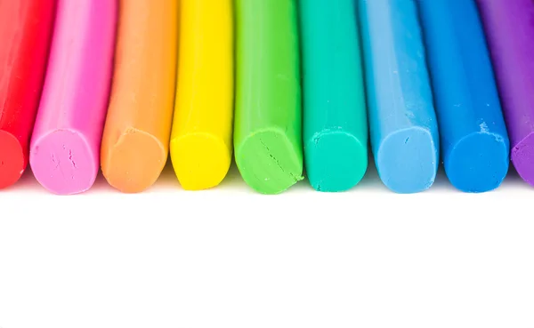 Background with colorful modeling clay — Stock Photo, Image