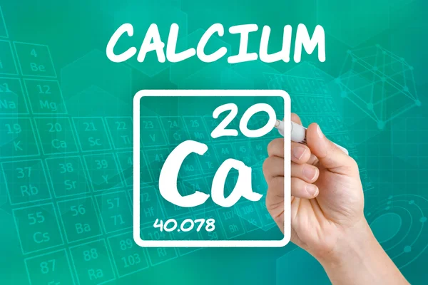 Symbool voor het scheikundig element calcium — Stockfoto