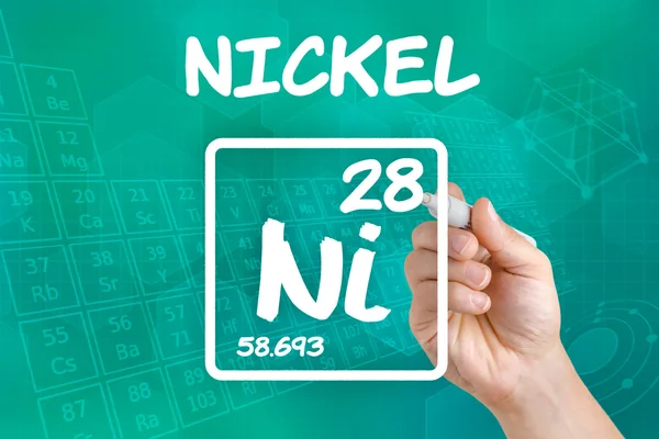 Kimyasal element nikel simgesi — Stok fotoğraf