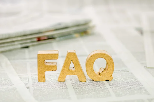 The word FAQ — Stock Photo, Image