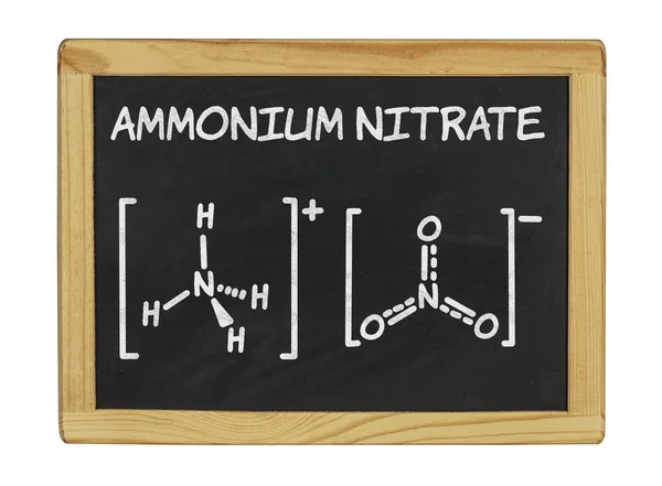 Chemische formule van ammoniumnitraat — Stockfoto