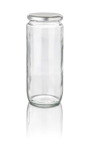 Large isolated glass jar — Stock Photo, Image
