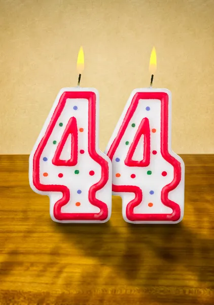 Burning birthday candle — Stock Photo, Image