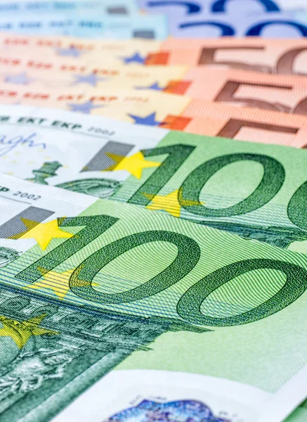 Verschillende euro rekeningen — Stockfoto