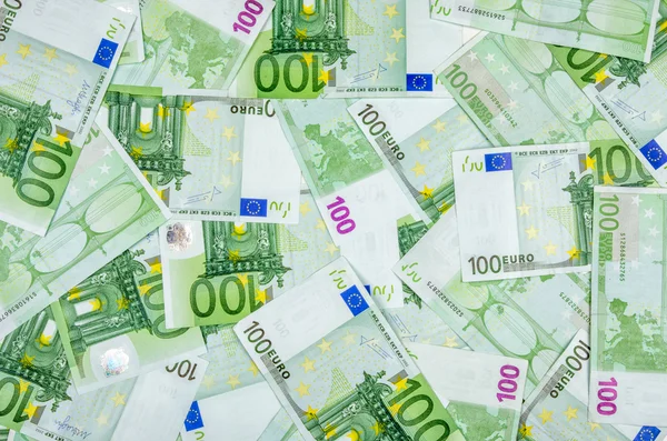 Honderd euro rekeningen — Stockfoto