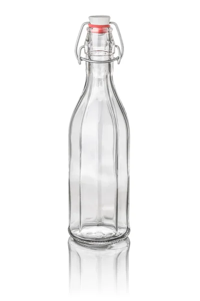 Bottiglia decagonale isolata con altalena — Foto Stock