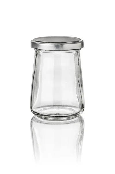 Isolated conical glass jar — Stockfoto