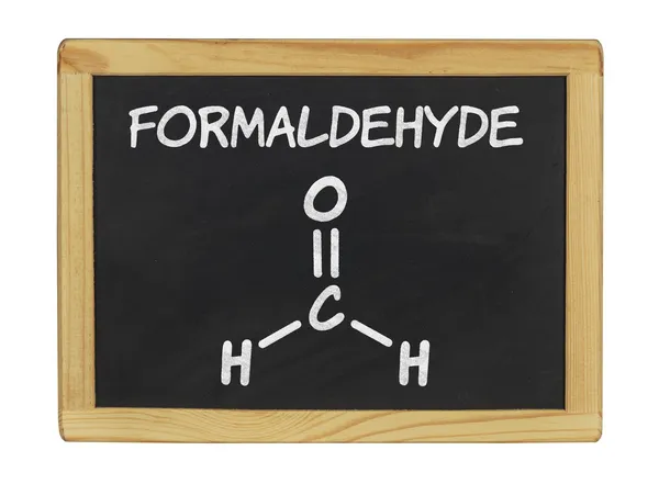 Formula chimica su una lavagna — Stok fotoğraf