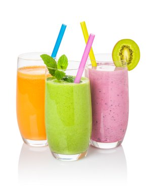 Smoothies from fruit and vegetables clipart