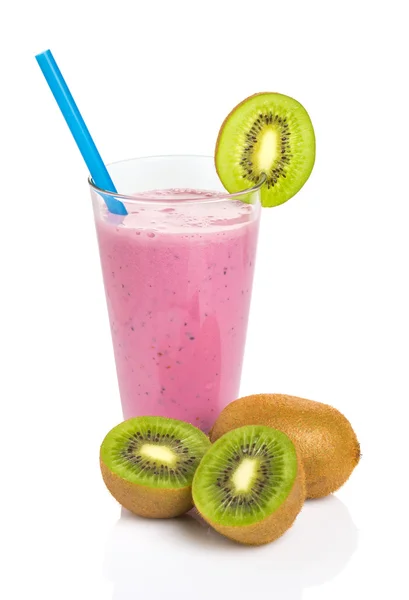 Friss gyümölcsökből készült lila smoothie — Stock Fotó