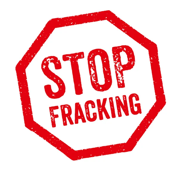Red Stamp - Stop Fracking — Stock Photo, Image