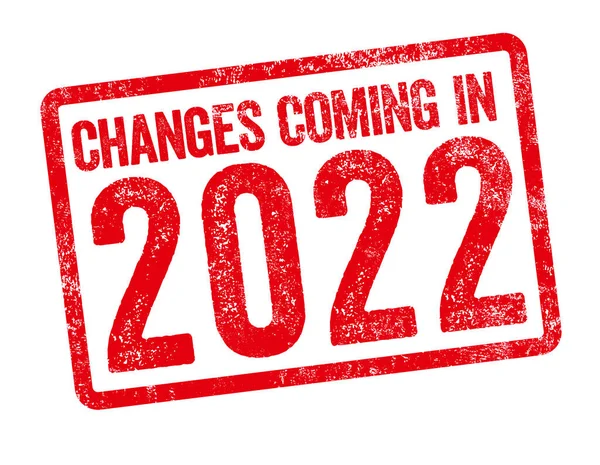 红色邮票 2022年的变化 — 图库照片