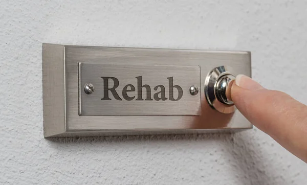 Doorbell Sign Engraving Rehab — Stock Photo, Image