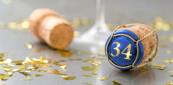 Champagne Cap Number — Stock Photo, Image