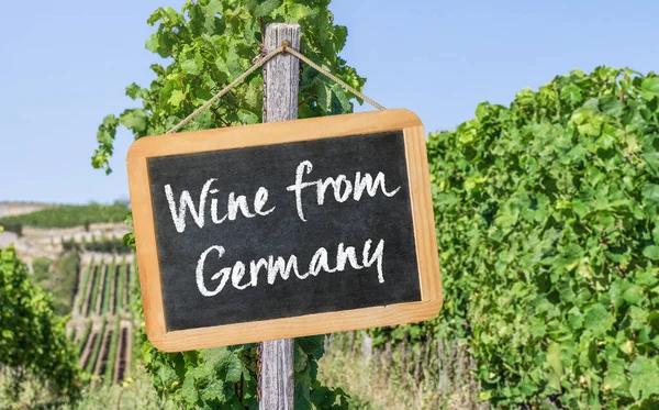 Blackboard Vineyards Wines Germany — Stock Photo, Image